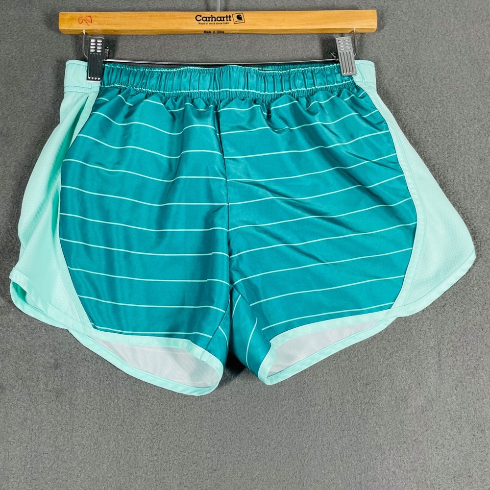 Athletic Works Running Shorts Striped Aqua‎ Green XS (0-2) Activewear